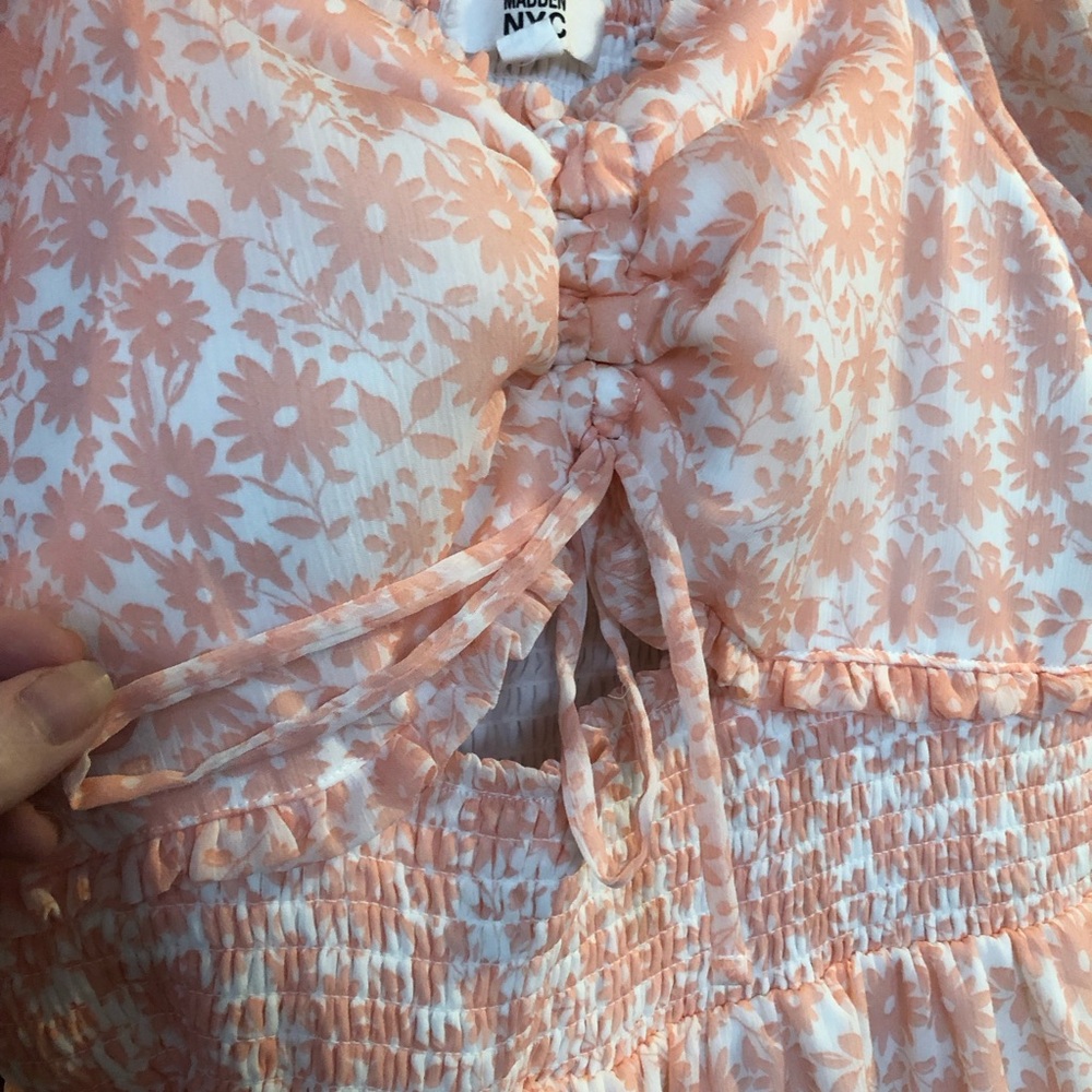 Madden NYC XXL Pink Floral Dress - Picture 3 of 11